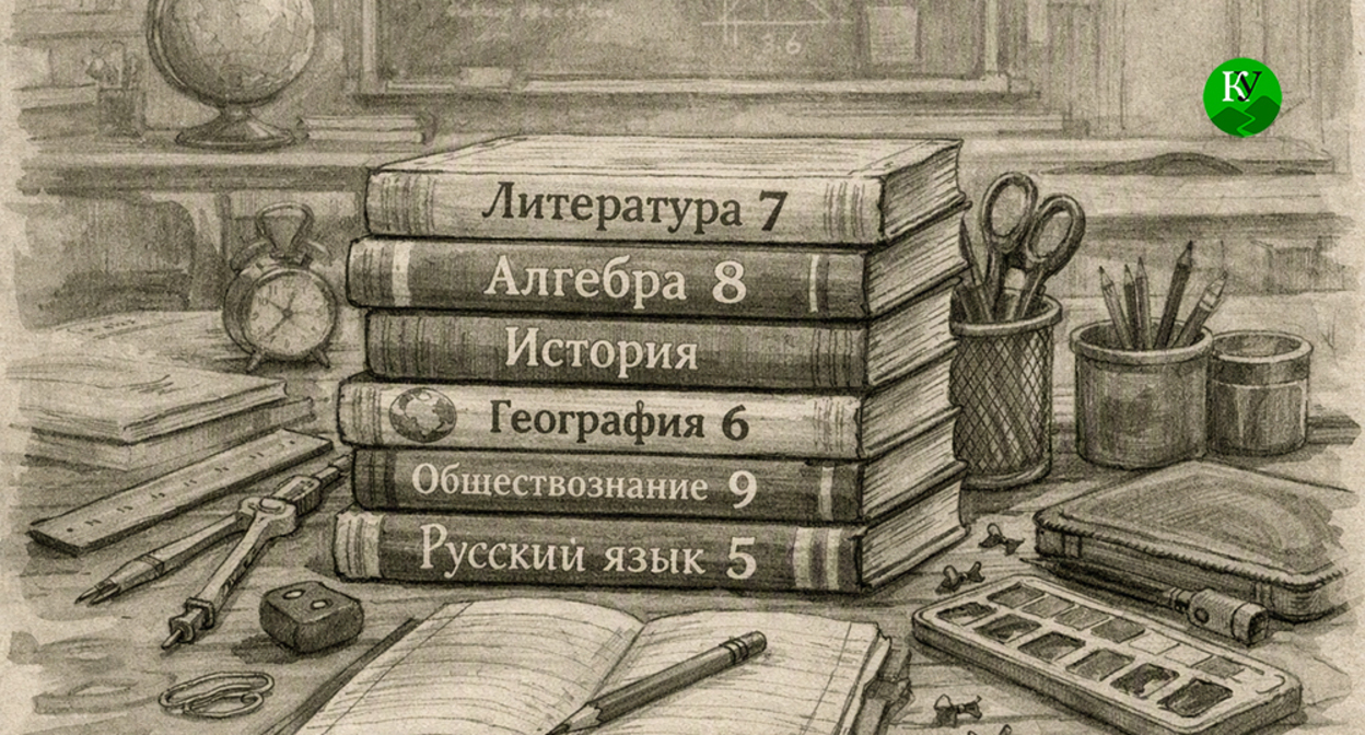 Учебники. Иллюстрация создана "Кавказским узлом" при помощи ИИ в программе Copilot