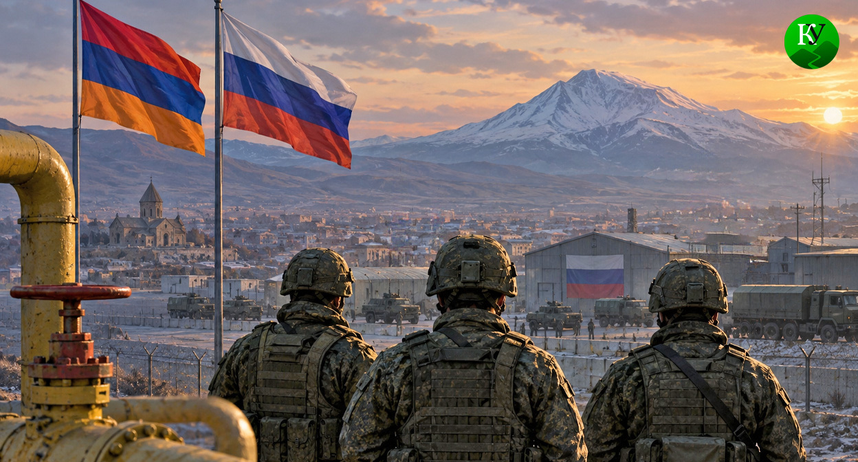 Российские военные в Армении. Иллюстрация создана «Кавказским узлом» с помощью ИИ в программе Copilot Российские военные в Армении. Иллюстрация создана «Кавказским узлом» с помощью ИИ в программе Copilot